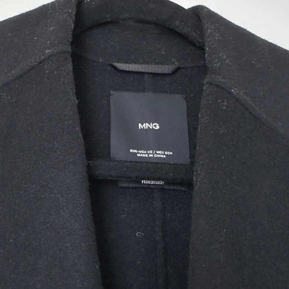 Mango Black Handmade Coat
